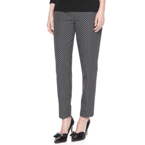 kate spade Pants - Kate spade Margaux polka dot trousers